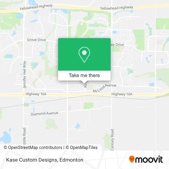 Kase Custom Designs map