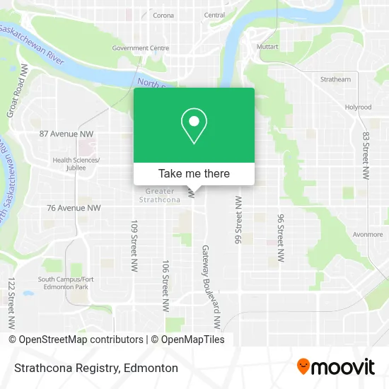 Strathcona Registry map
