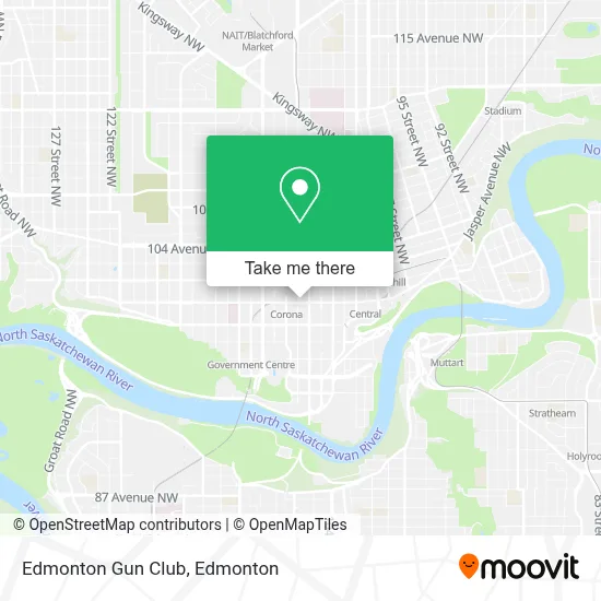Edmonton Gun Club map