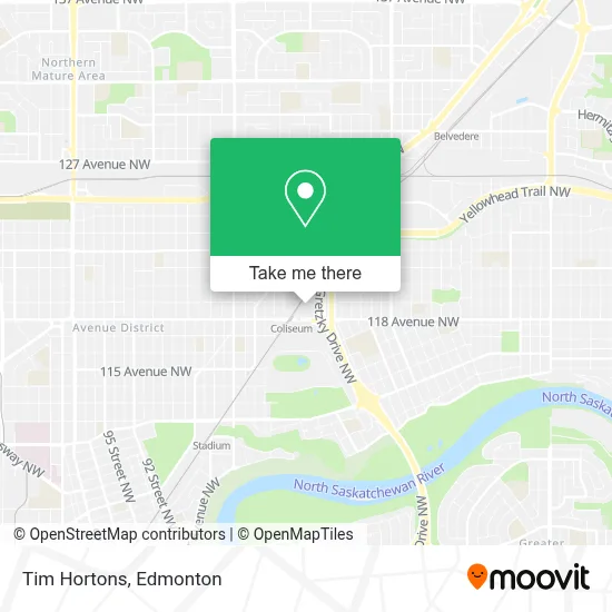 Tim Hortons map