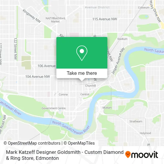 Mark Katzeff Designer Goldsmith - Custom Diamond & Ring Store map