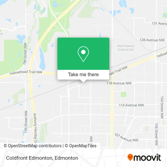 Coldfront Edmonton map