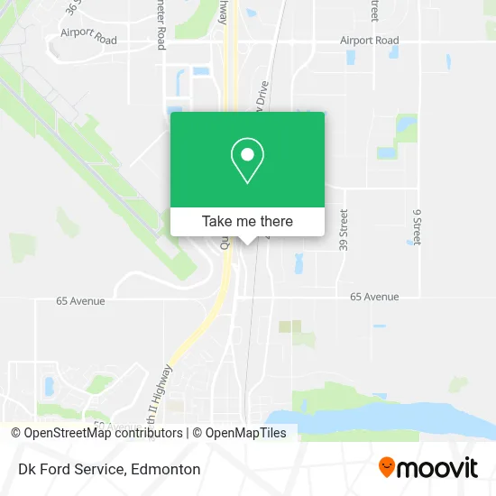 Dk Ford Service map