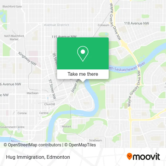 Hug Immigration map