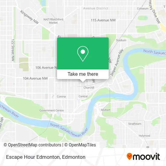Escape Hour Edmonton map