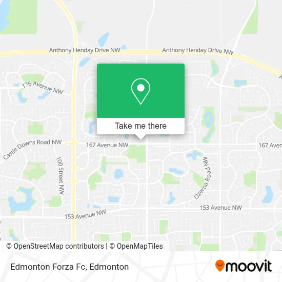 Edmonton Forza Fc map