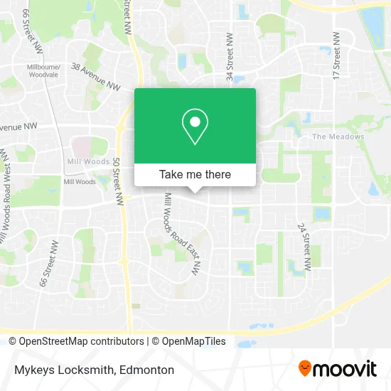 Mykeys Locksmith map