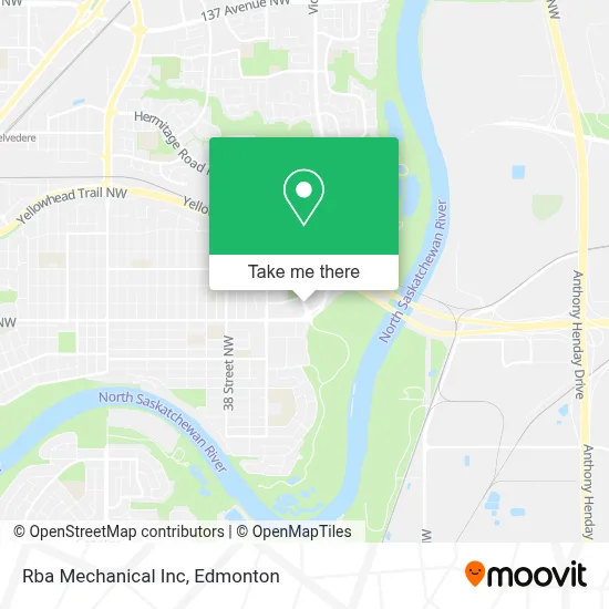 Rba Mechanical Inc map