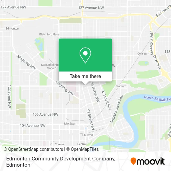 Edmonton Community Development Company map