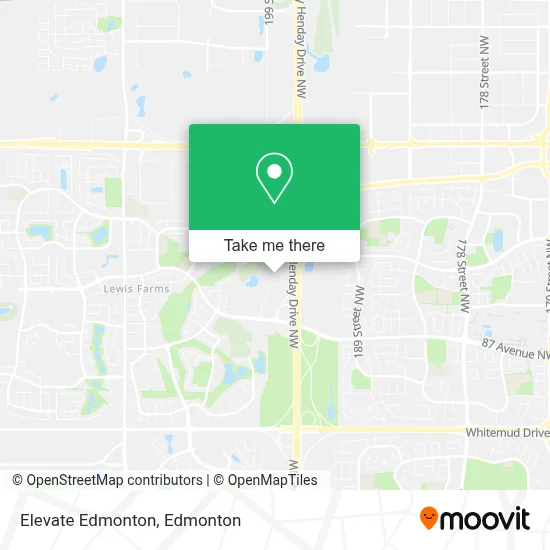 Elevate Edmonton map