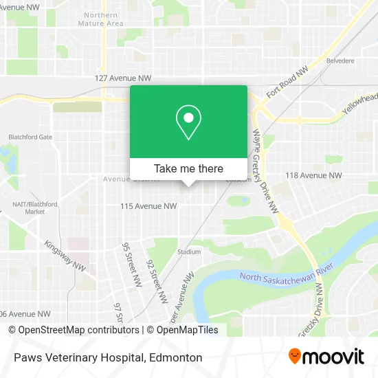 Paws Veterinary Hospital map