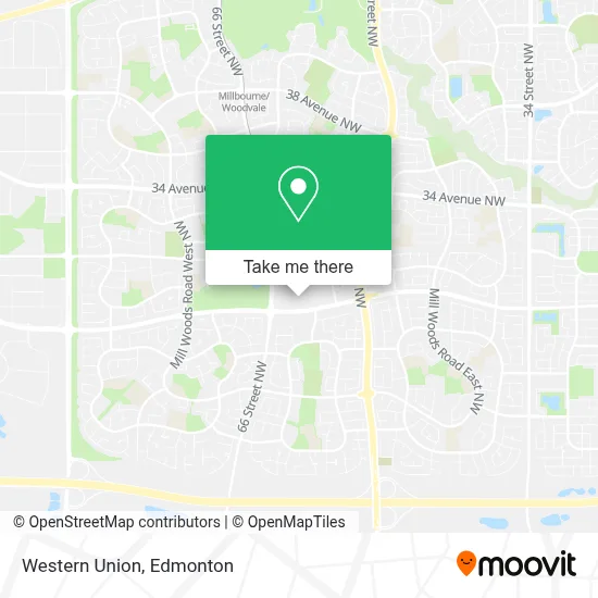 Western Union map