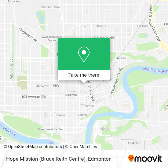 Hope Mission (Bruce Reith Centre) map