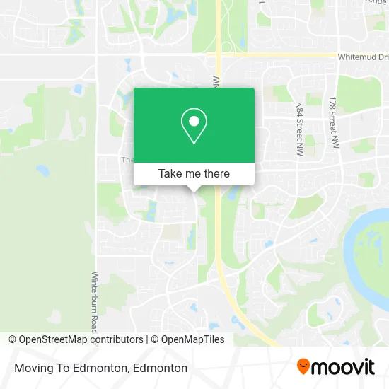 Moving To Edmonton map