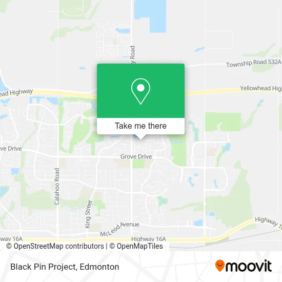 Black Pin Project map