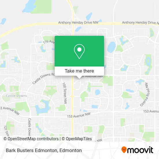 Bark Busters Edmonton map