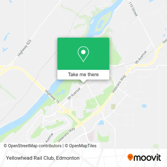 Yellowhead Rail Club map