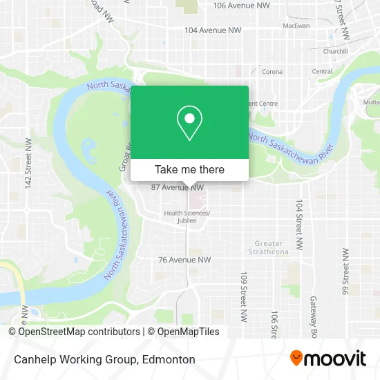 Canhelp Working Group map