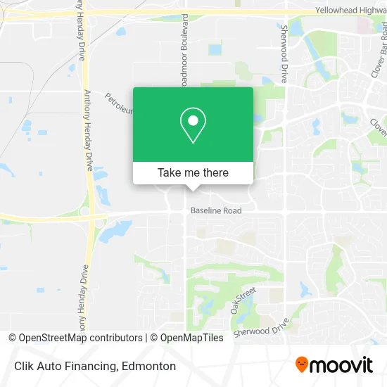 Clik Auto Financing map