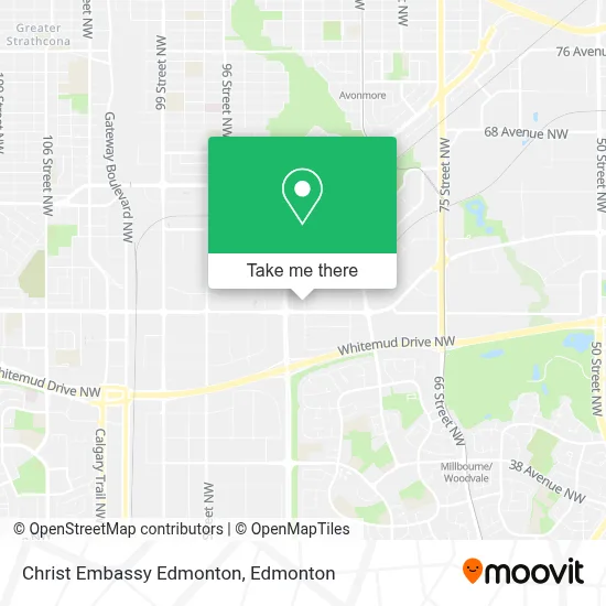 Christ Embassy Edmonton map