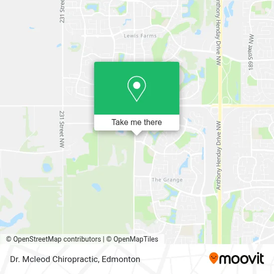 Dr. Mcleod Chiropractic map