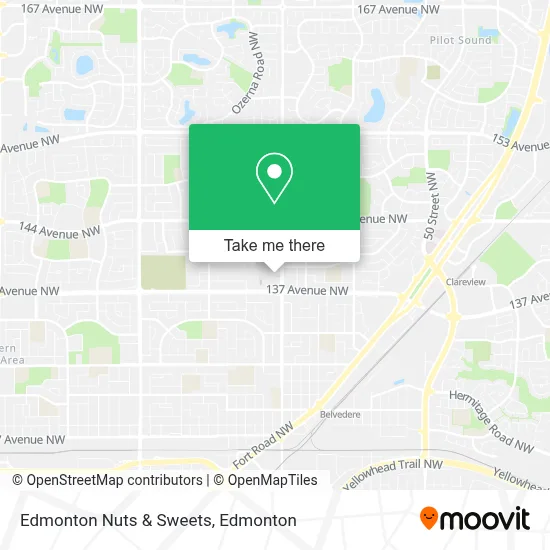 Edmonton Nuts & Sweets map