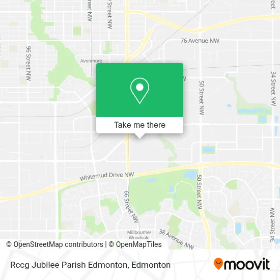 Rccg Jubilee Parish Edmonton map