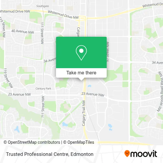 Trusted Professional Centre map