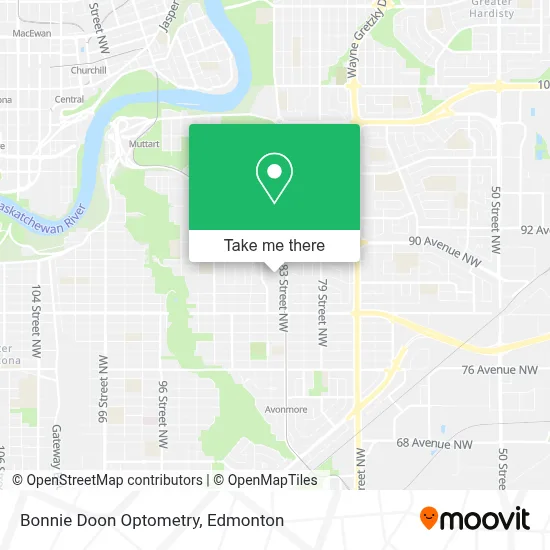 Bonnie Doon Optometry map