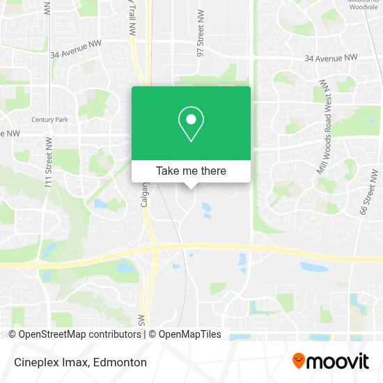 Cineplex Imax map
