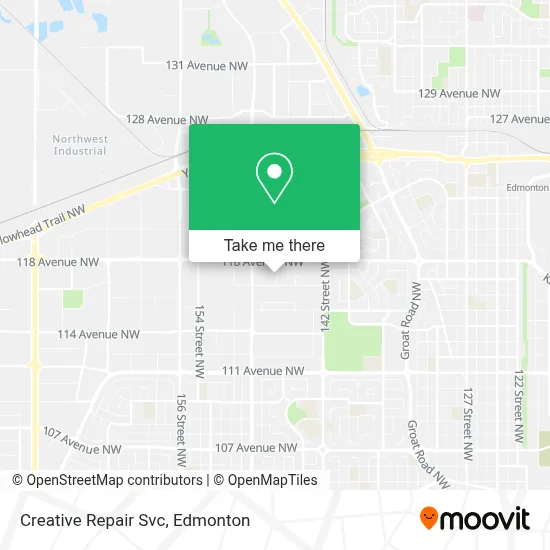 Creative Repair Svc map