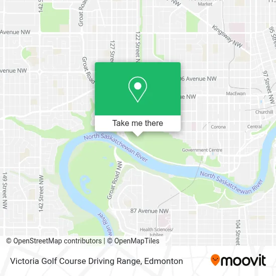 Victoria Golf Course Driving Range map