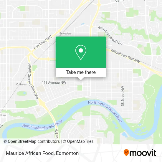 Maurice African Food map