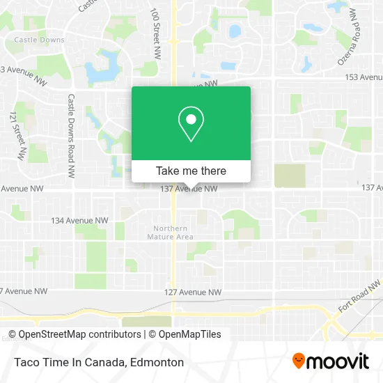 Taco Time In Canada map