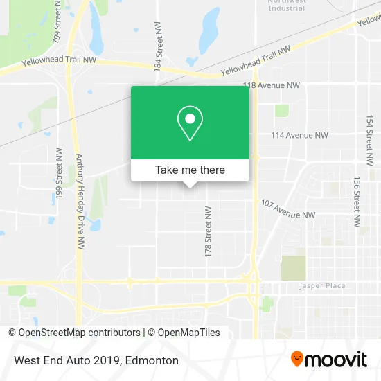 West End Auto 2019 map