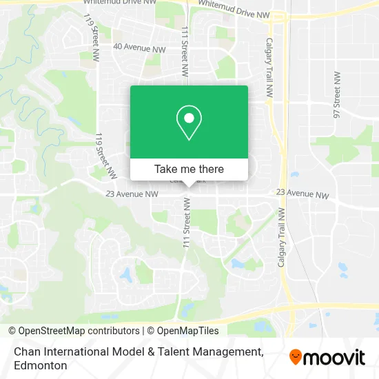 Chan International Model & Talent Management map
