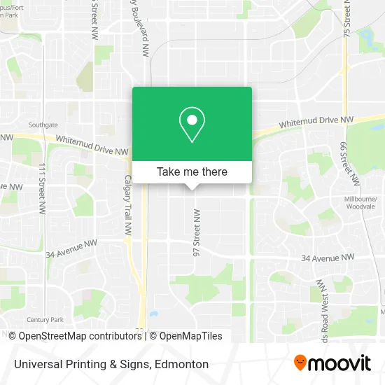 Universal Printing & Signs map