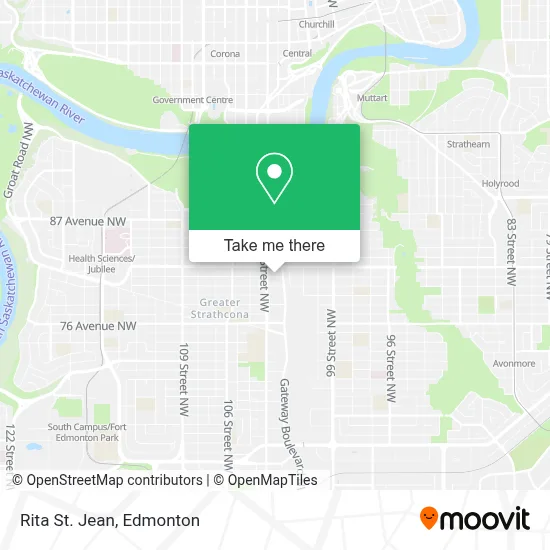 Rita St. Jean map