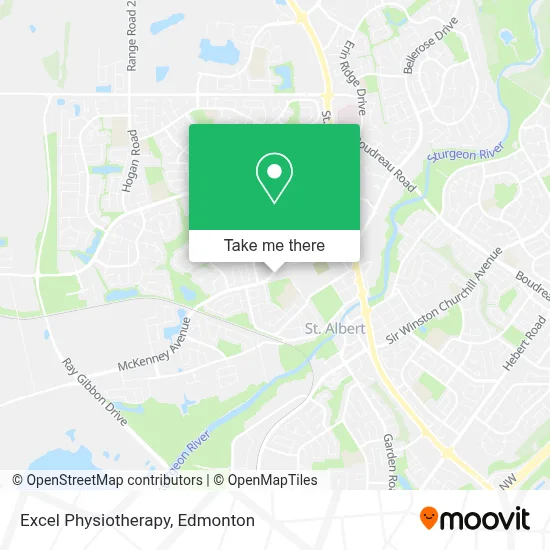 Excel Physiotherapy map