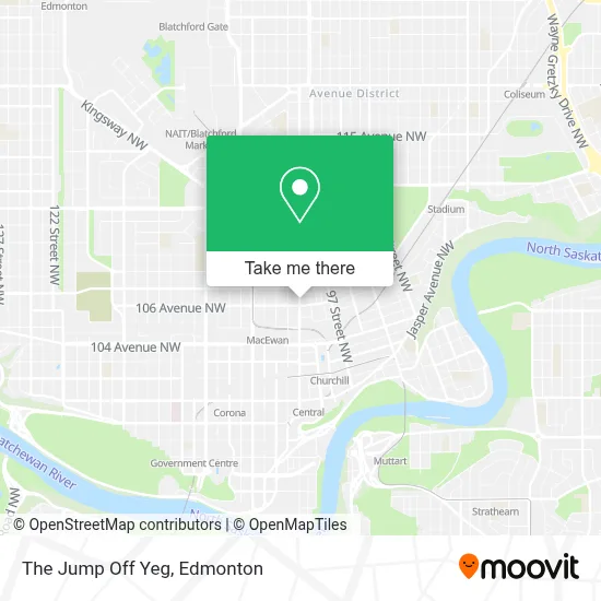 The Jump Off Yeg map