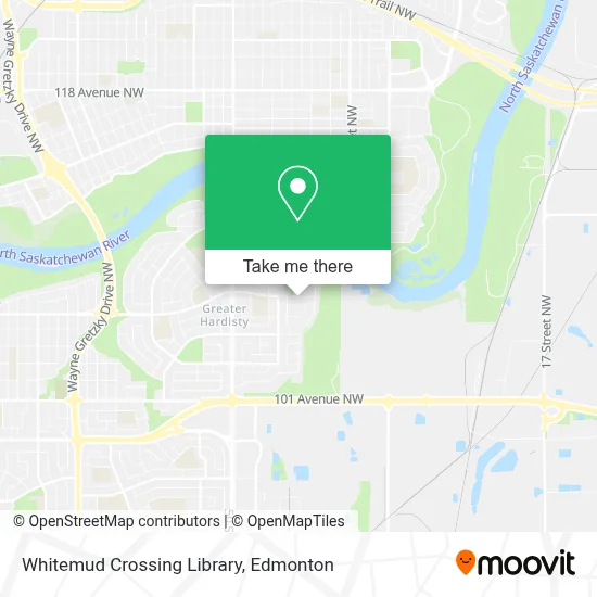Whitemud Crossing Library map