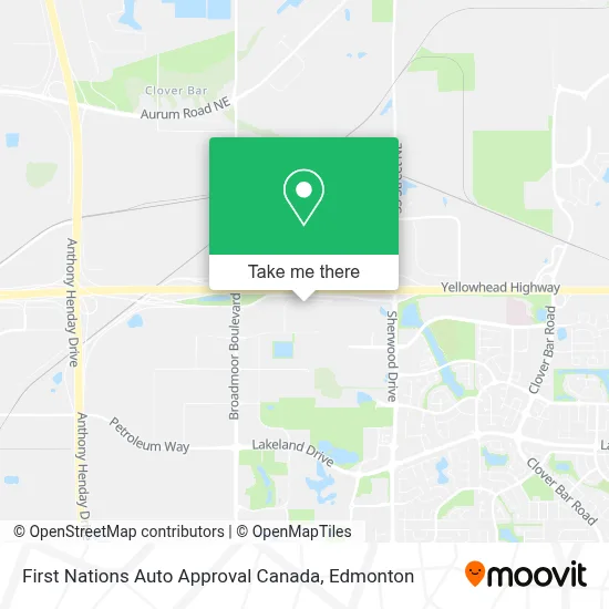 First Nations Auto Approval Canada map