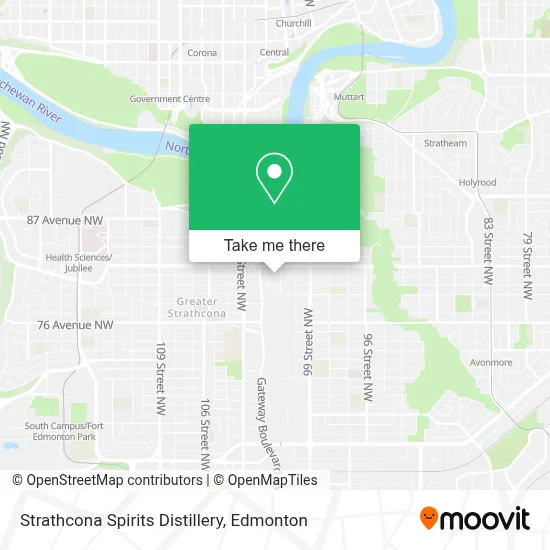 Strathcona Spirits Distillery map