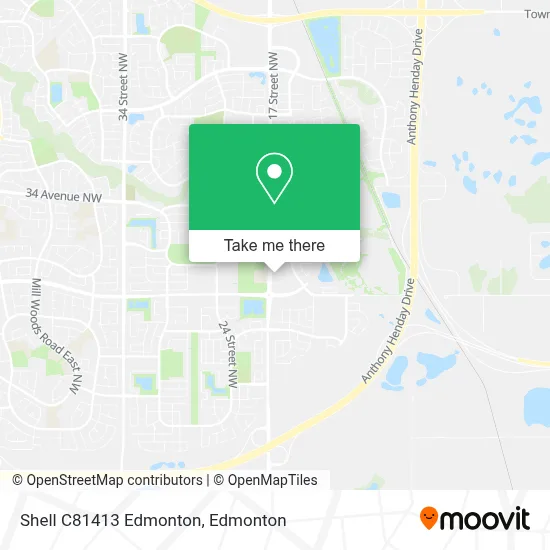 Shell C81413 Edmonton map