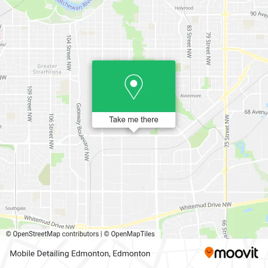 Mobile Detailing Edmonton map