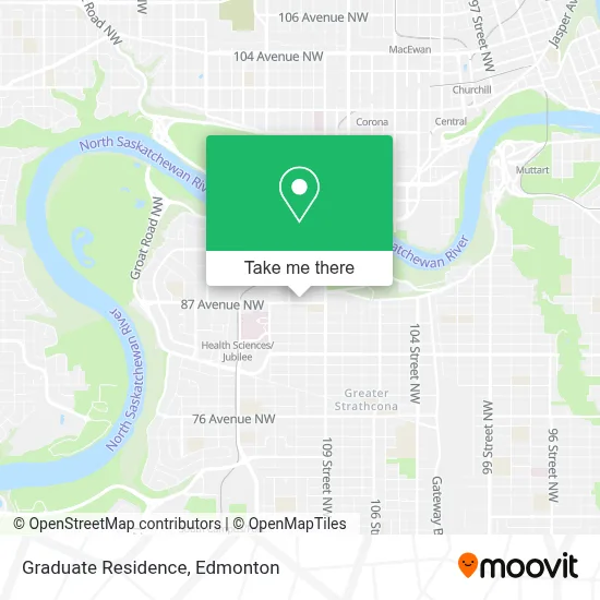 Graduate Residence map
