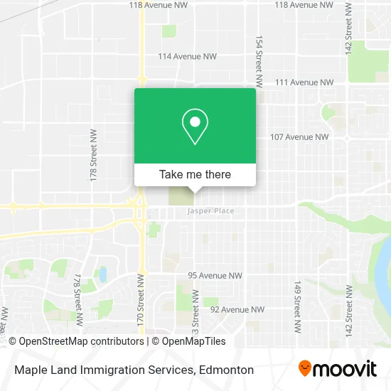 Maple Land Immigration Services map