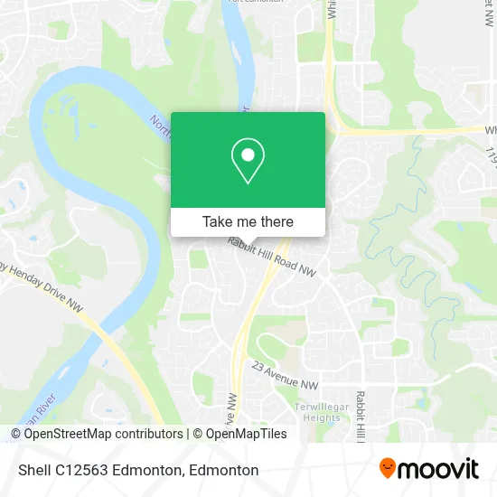Shell C12563 Edmonton map