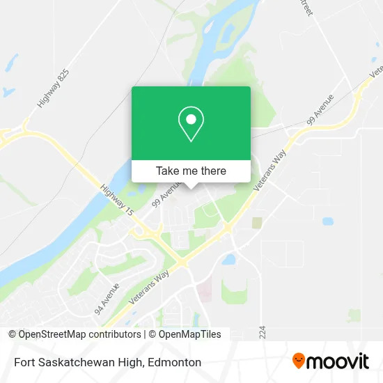 Fort Saskatchewan High map