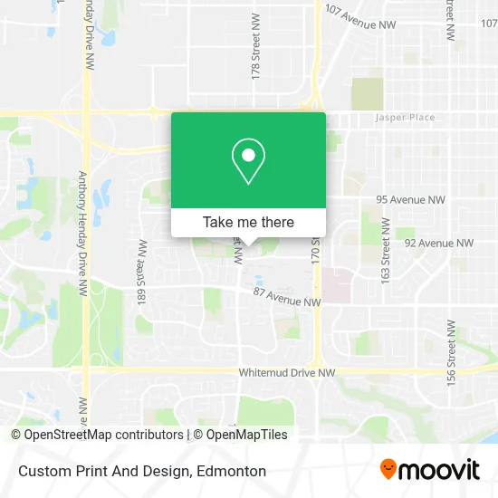Custom Print And Design map